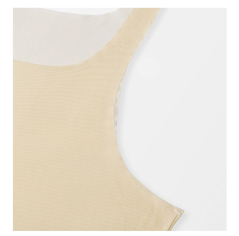 Camiseta de tanque de compresión desnuda