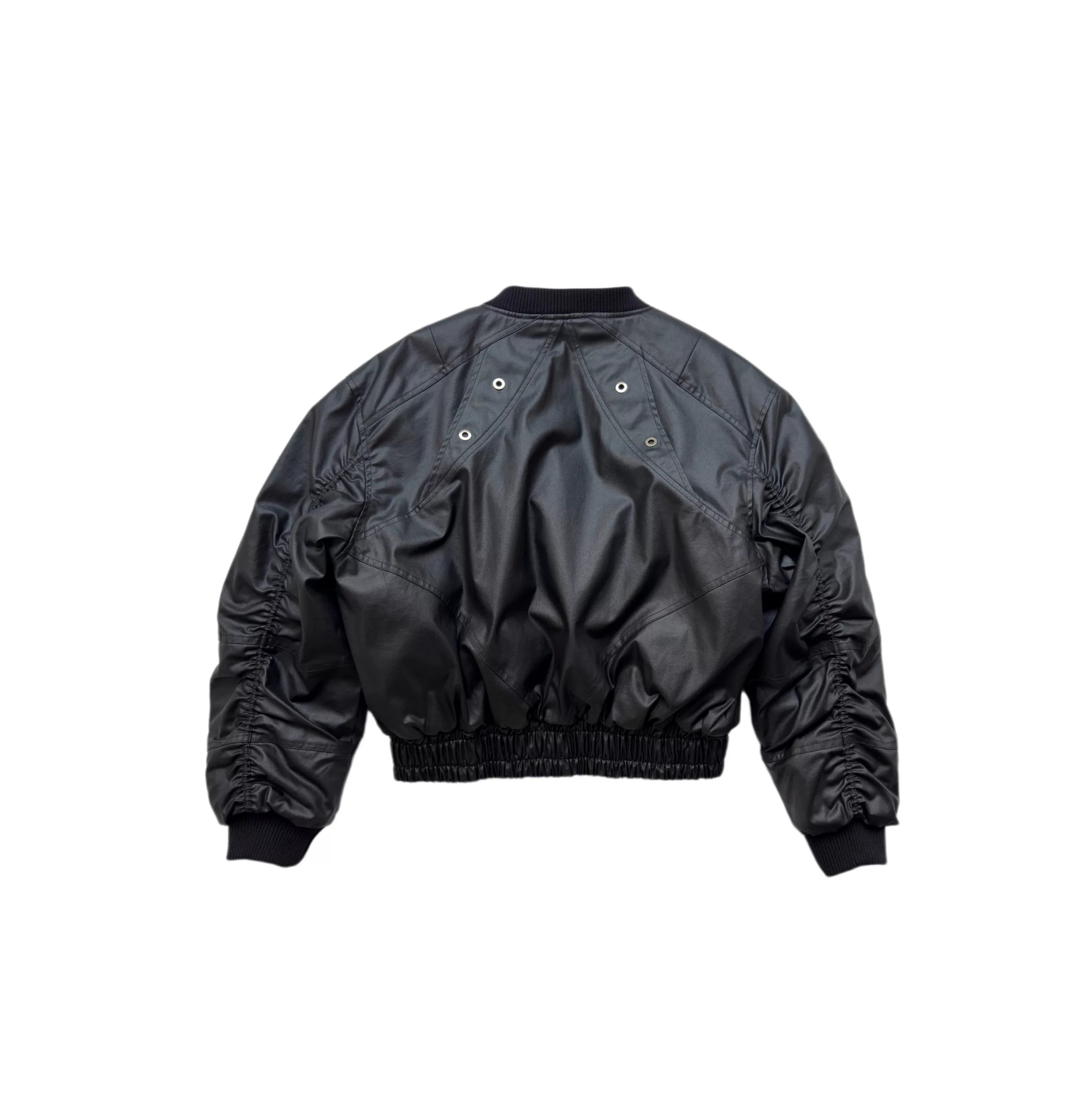 Circuit Panel Crop Bomber Jacket