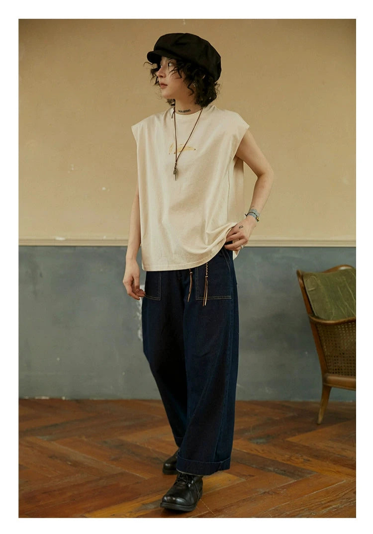 Octopusme TE-shirt sans manches minimaliste