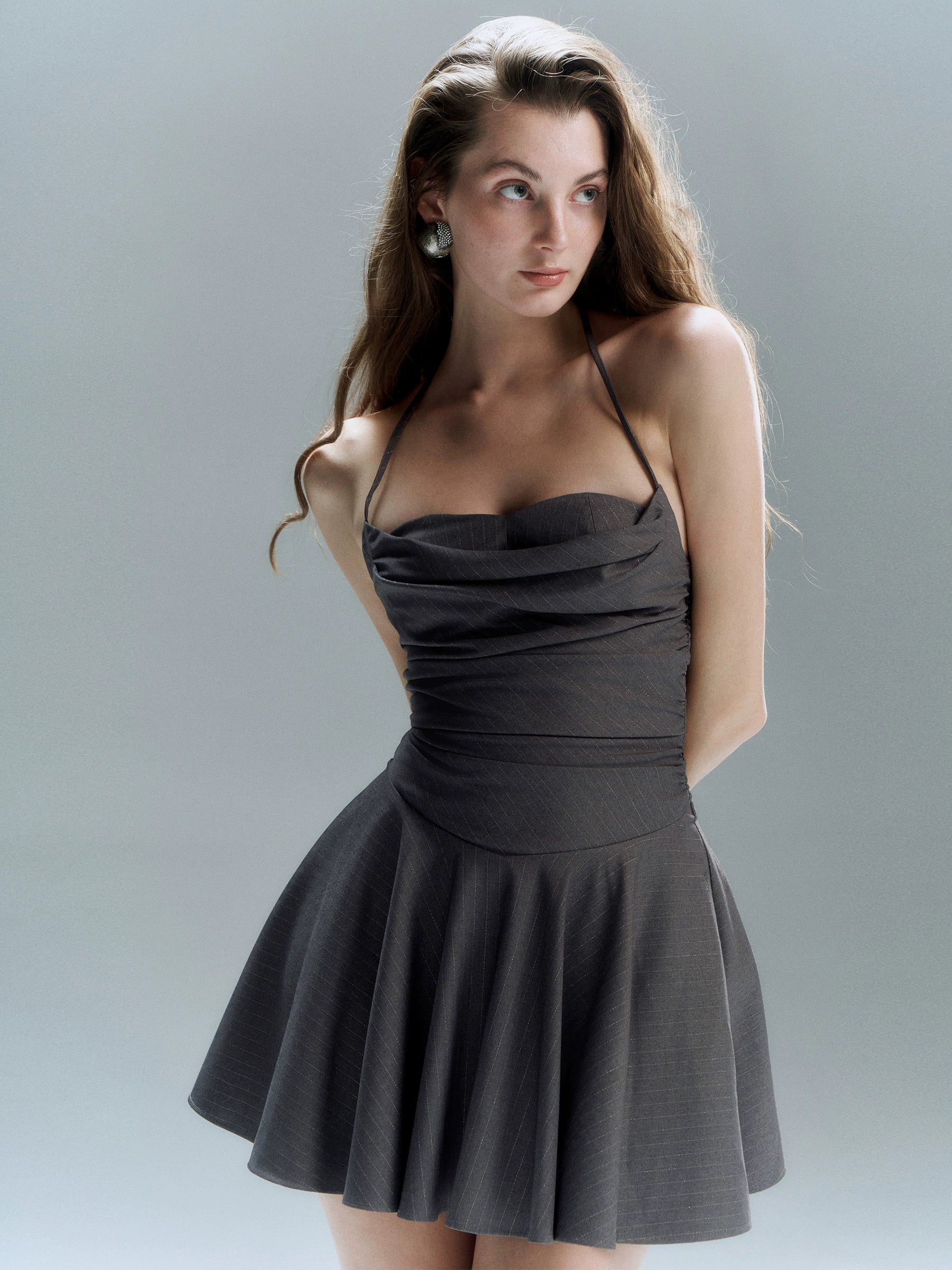 홀터 댄스 드레스