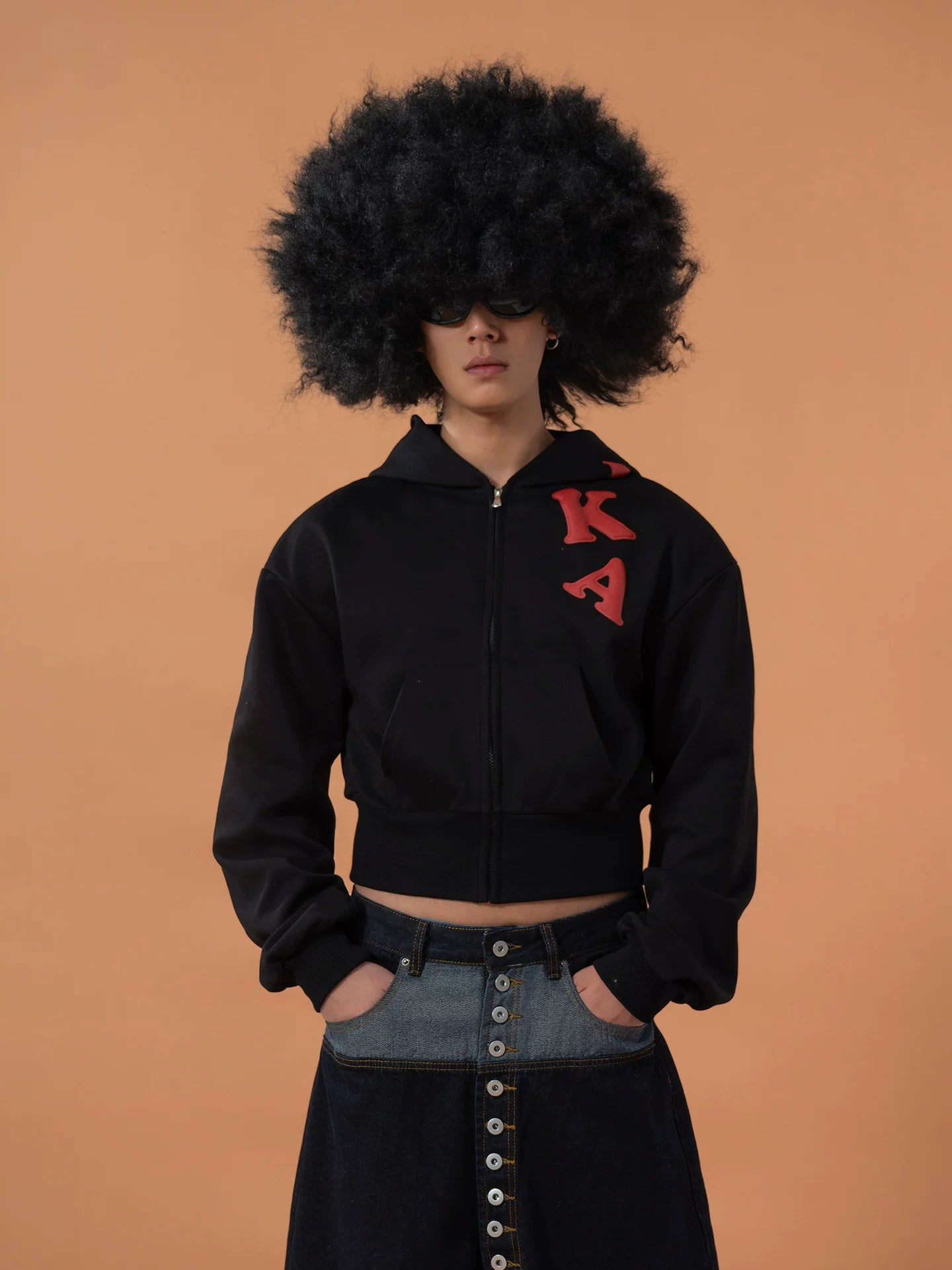 Bubble Letter LAYKA Zip Hoodie
