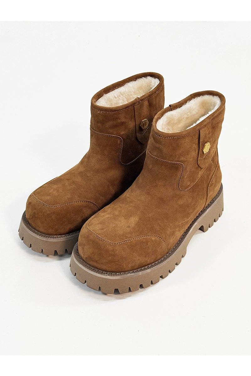 Chunky Suede Winter-Ready Boots