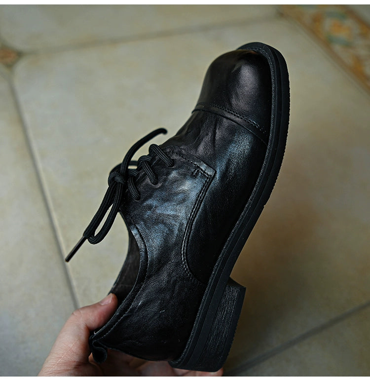 Obsidian Square Oxford Shoes