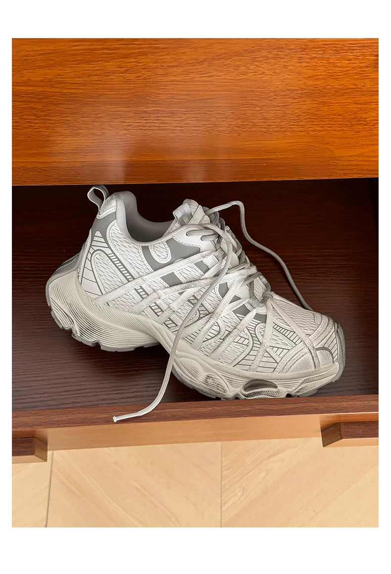 Graphic Platform Chunky Sneakers