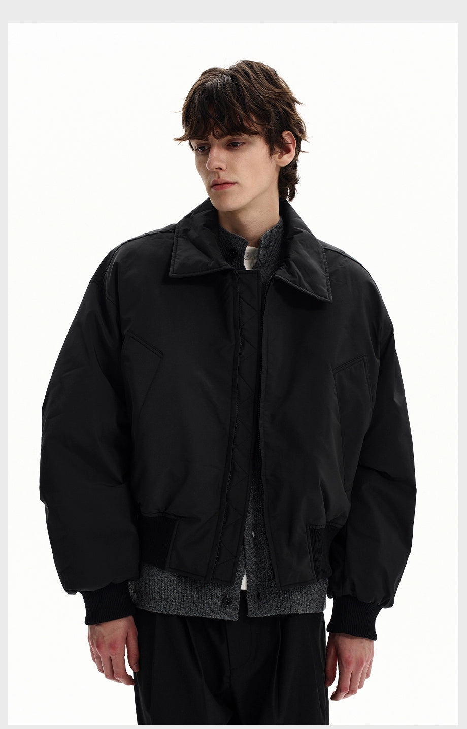 Raven Harbor Padded Bomber Jacket