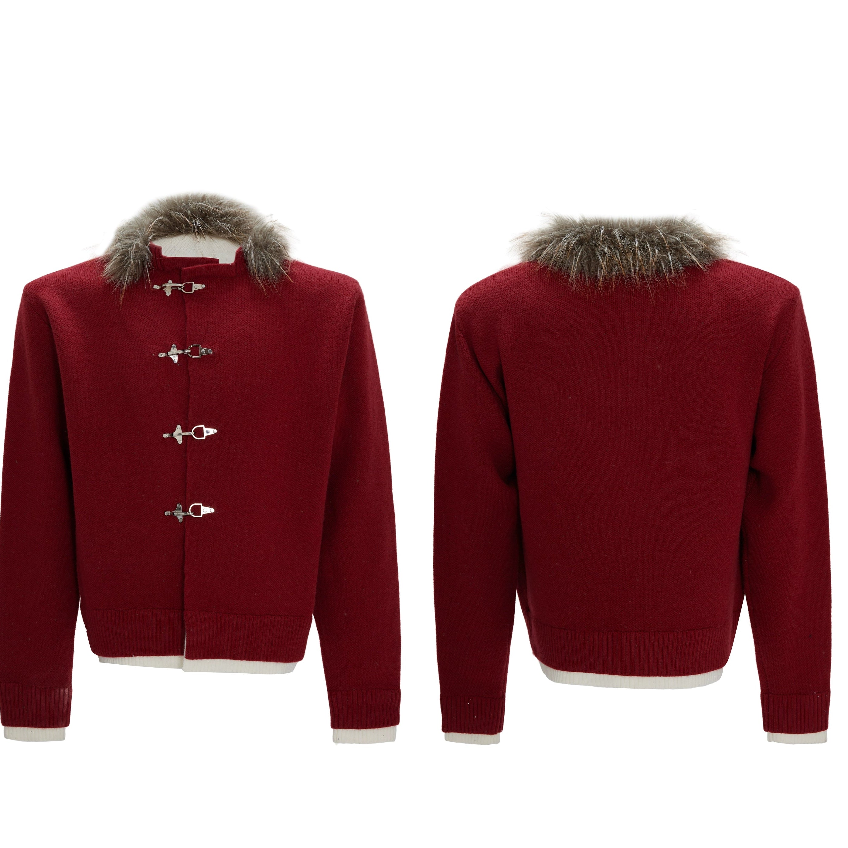 Nordic Toggle Fur Collar Jacket