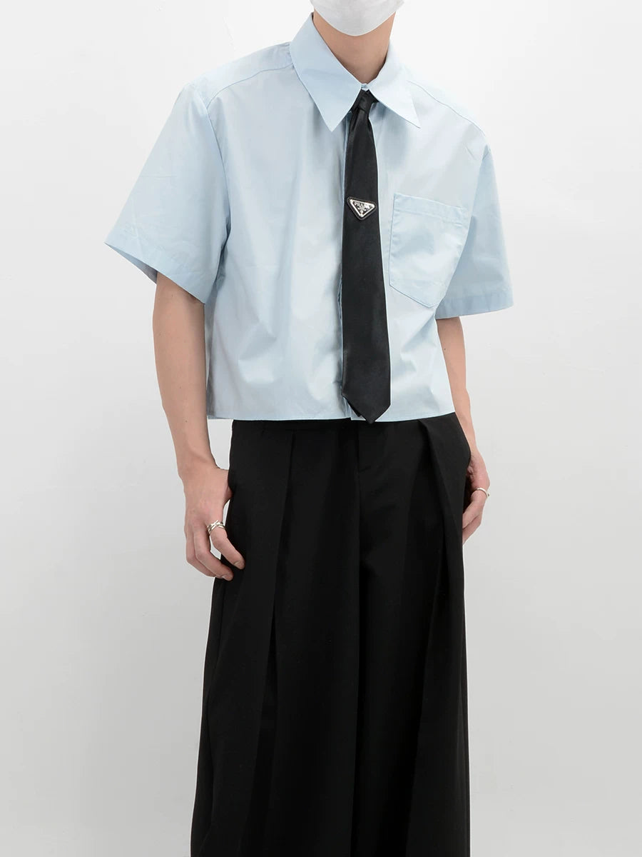 Inkline Boxy Crop Shirt