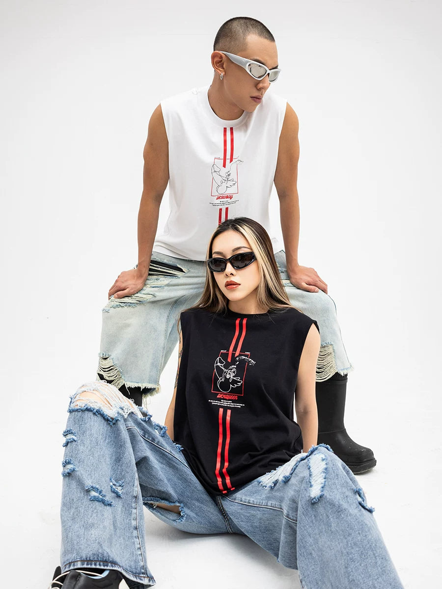 Redline Cowboy Graphic Sleeveless Tee