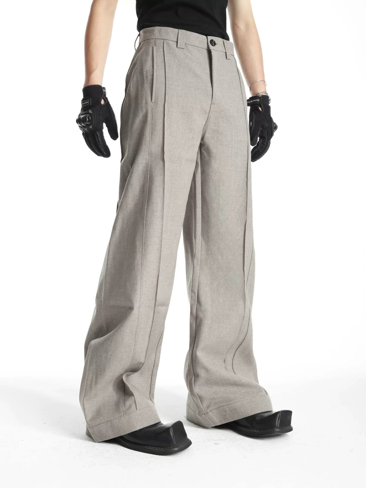 Tailored Barrel-Leg Trousers
