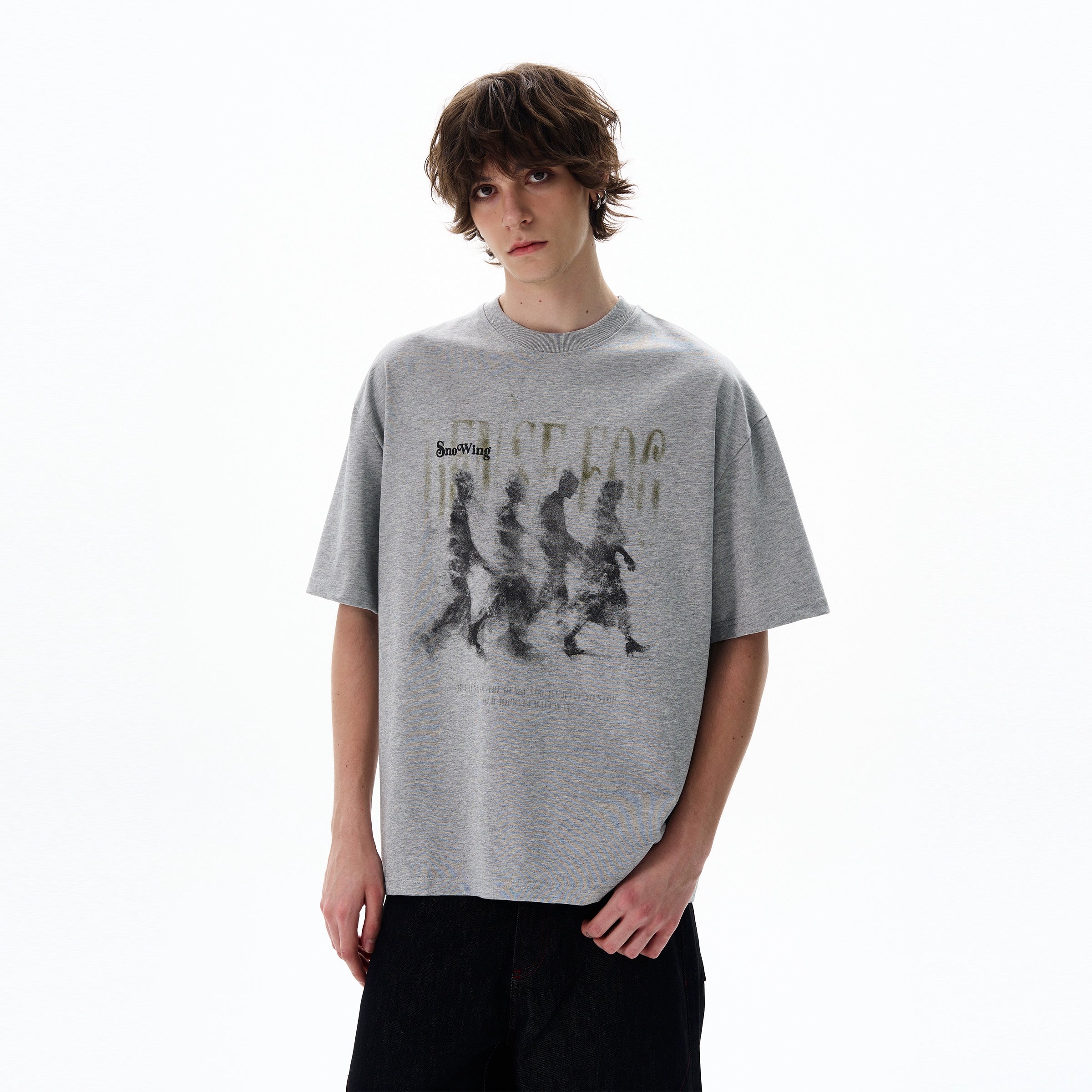 Dense Fog Graphic Oversized Tee