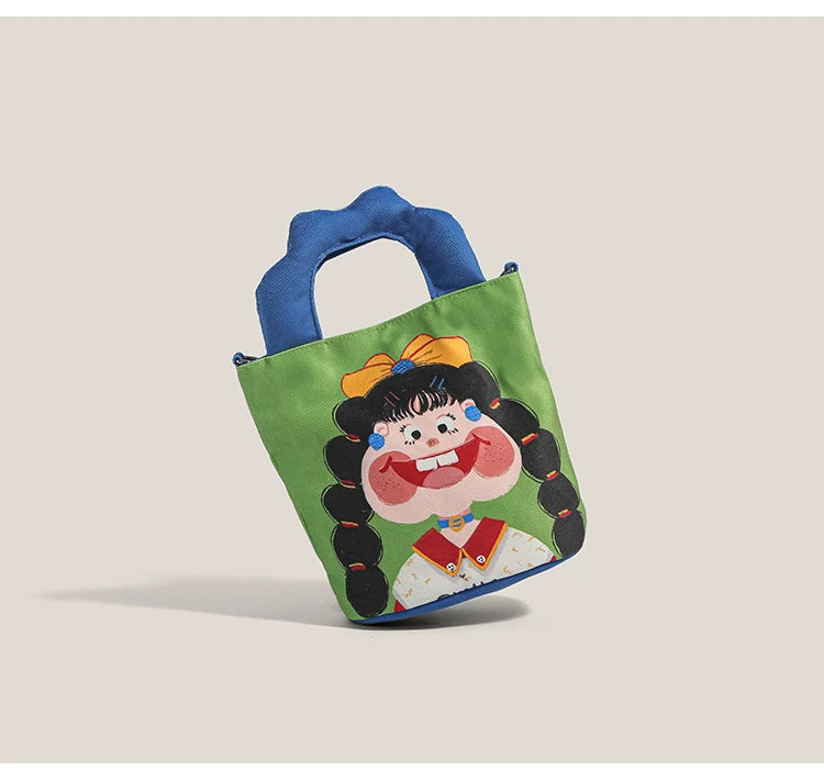 Giggles & Bows Cartoon Tote