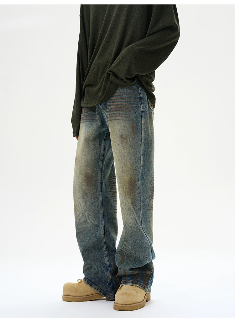Distressed Baggy Ripped Denim Jeans