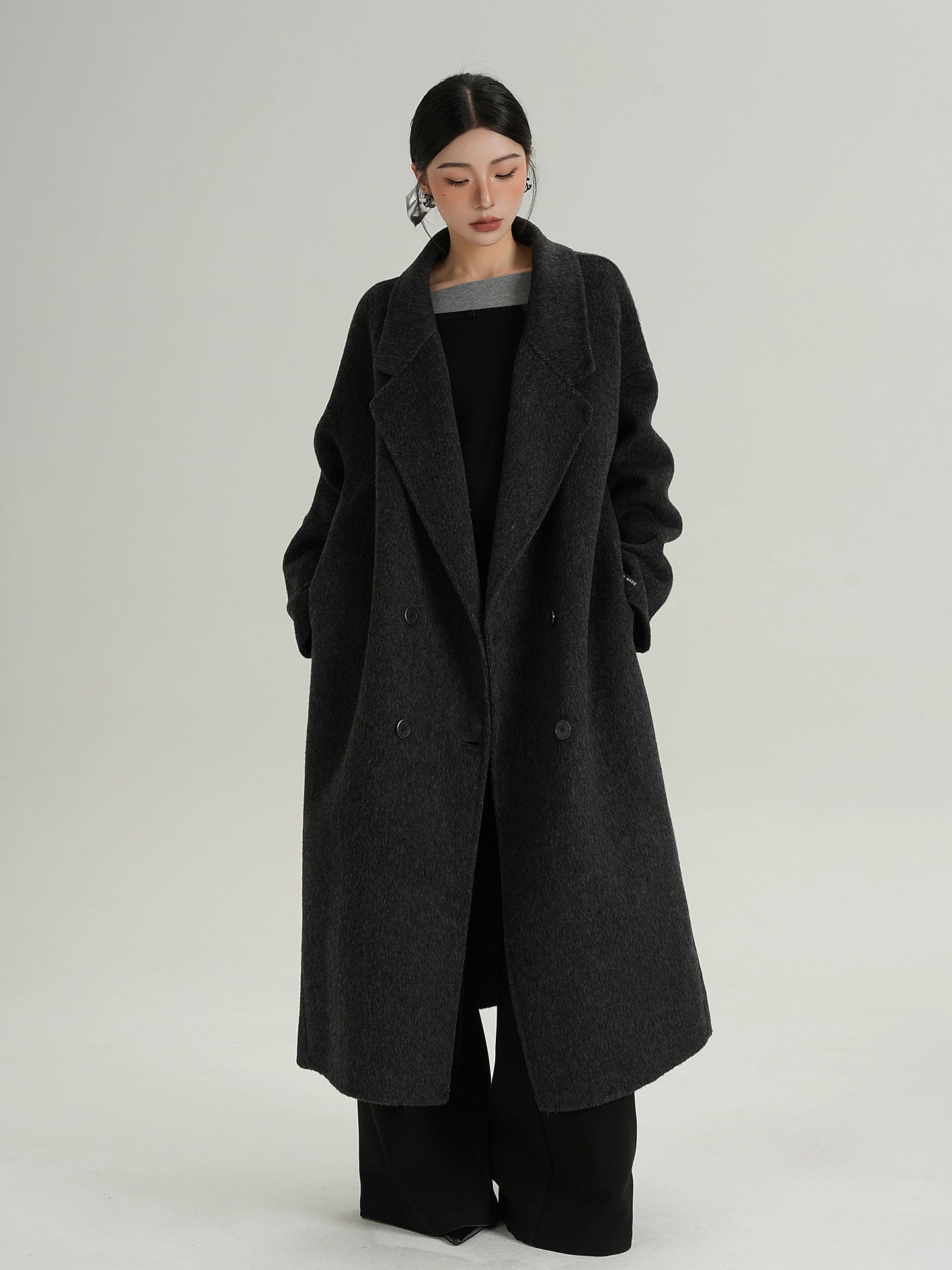 Slate Atelier Double-Breasted Wool Coat
