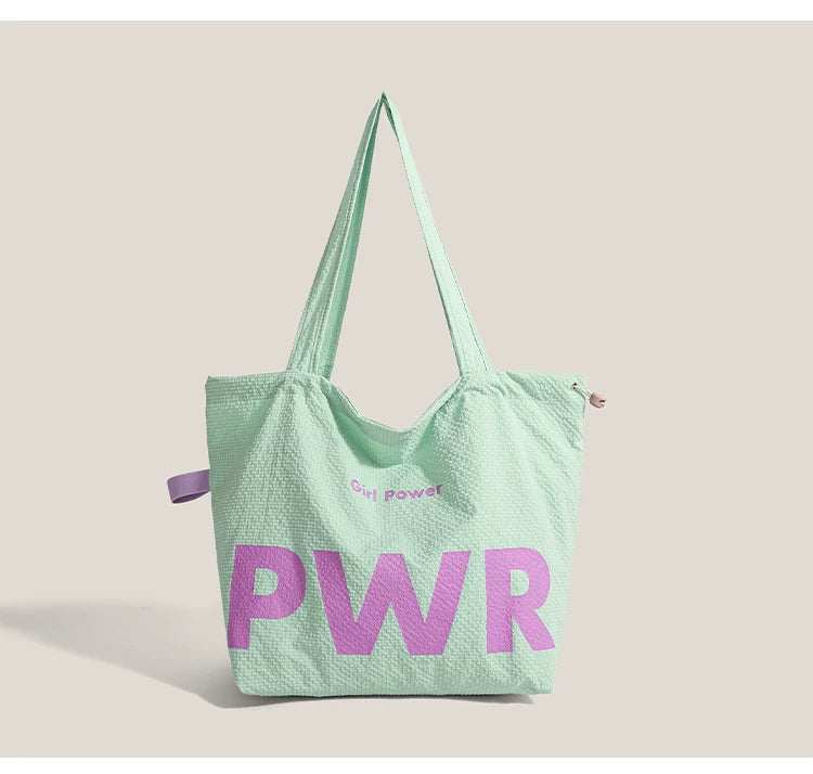 Girl Power PWR Canvas Tote