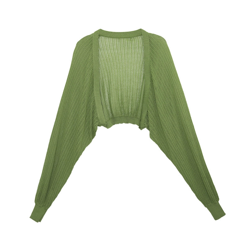Sheer Knit Shrug Cardigan