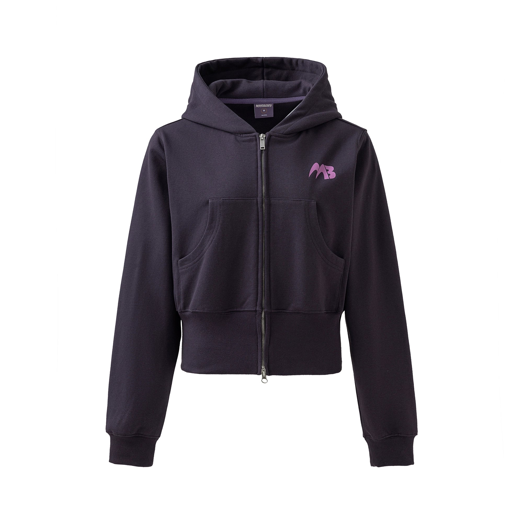 Cardigan à capuche rétro double zip