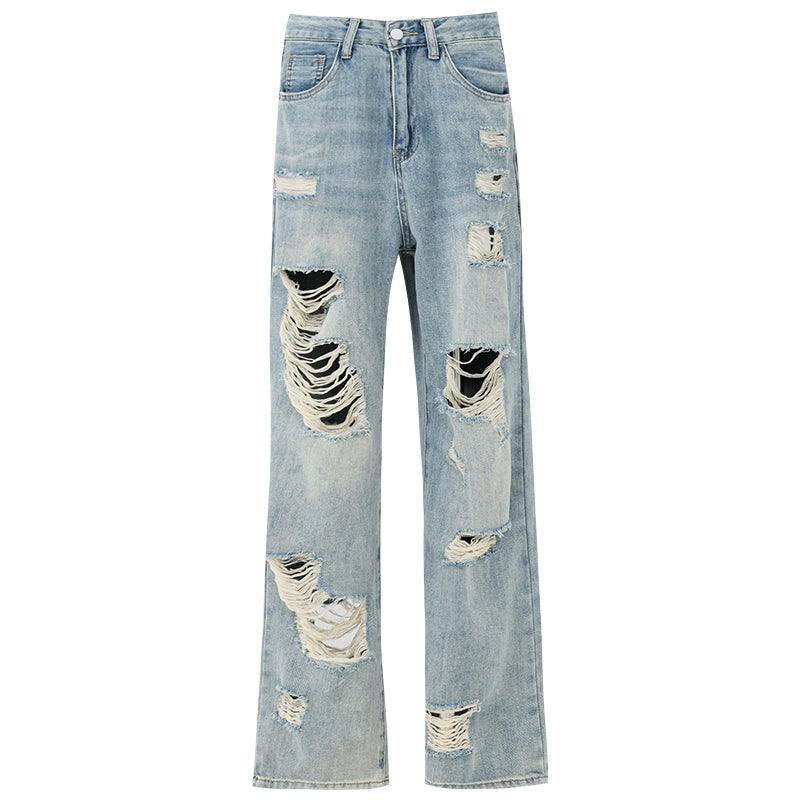 Vintage Grunge Delessed Wide-Big Jeans