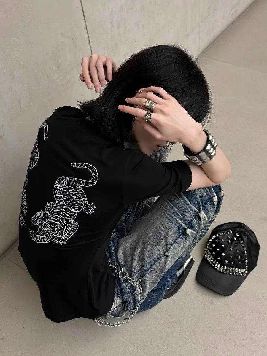 Twin Tiger Half-High Neck Slim Tee