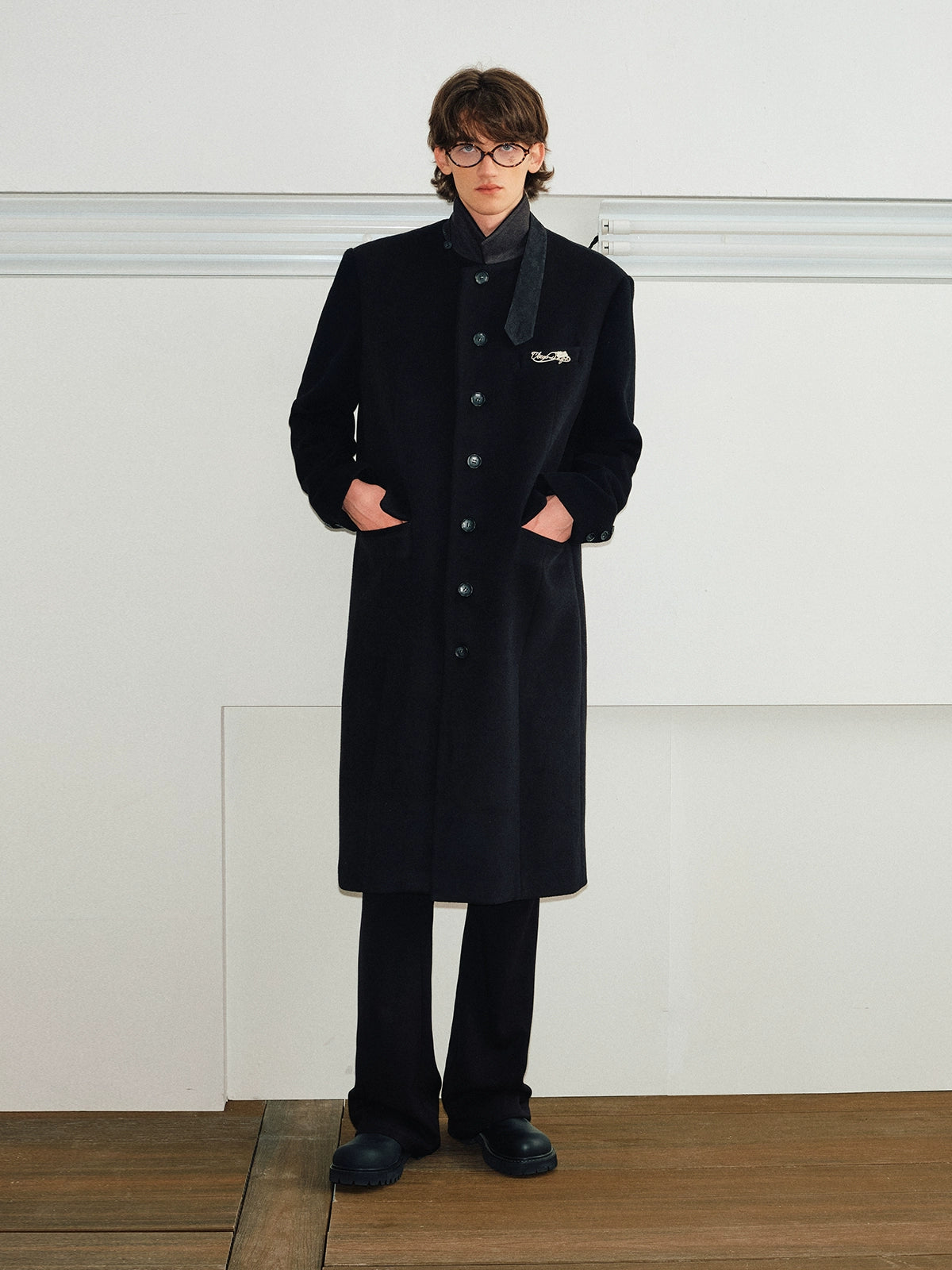 Modern Stand Collar Overcoat
