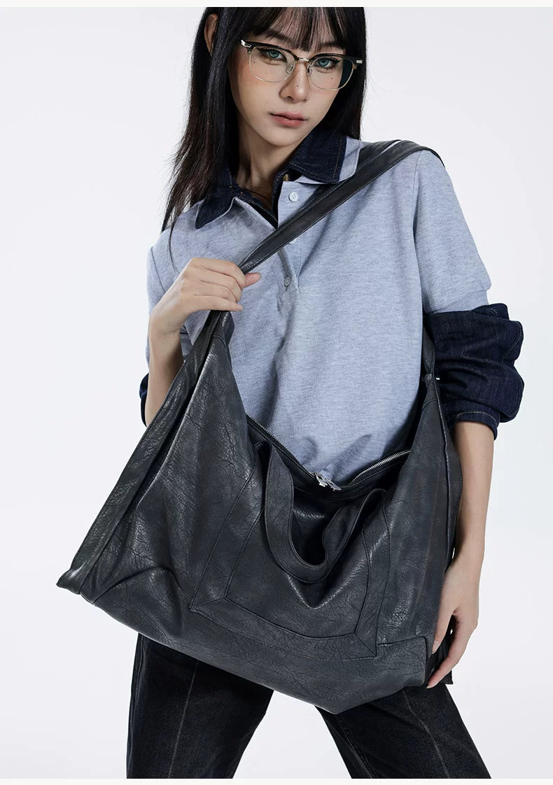 Shadow Drape Triangle Tote