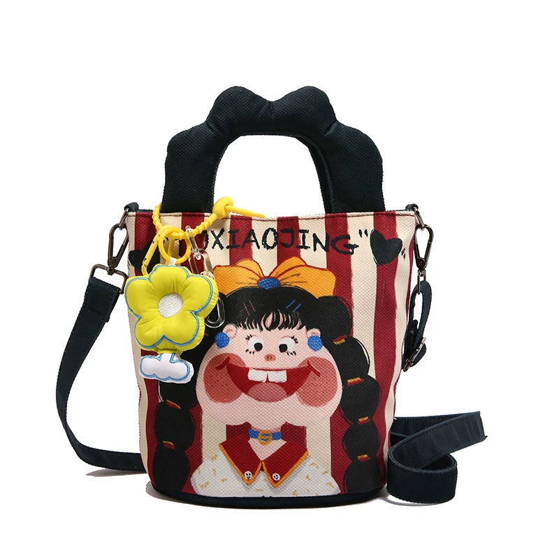 Giggles & Bows Cartoon Tote