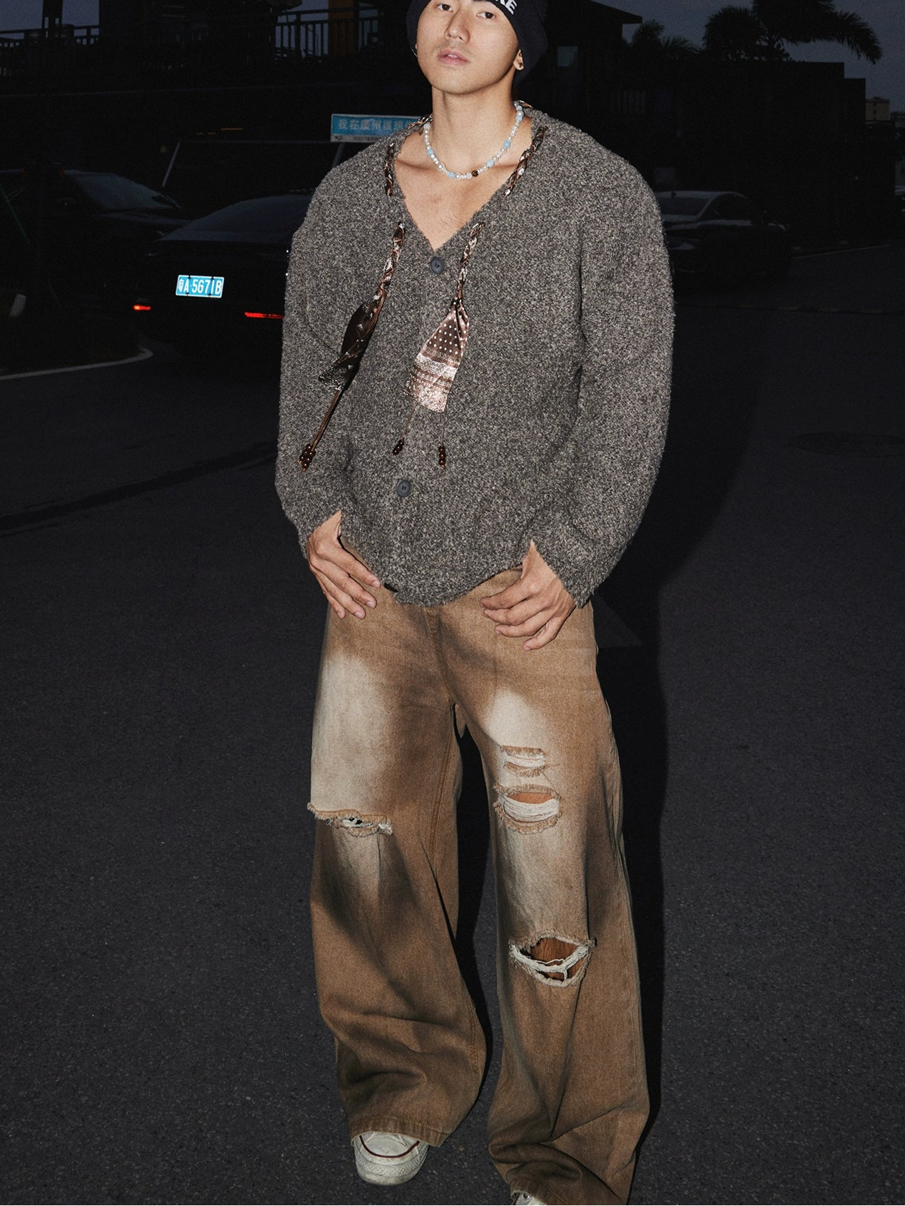 Chestnut Loft Textured Knit Cardigan