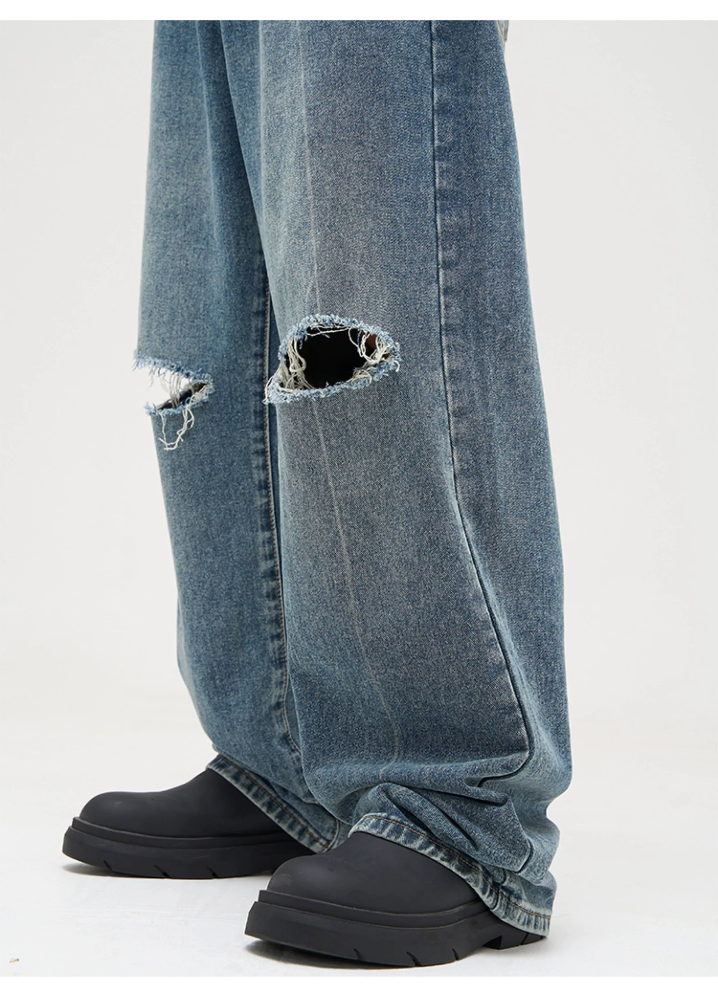 Vintage Subtle Fade Wide Leg Jeans