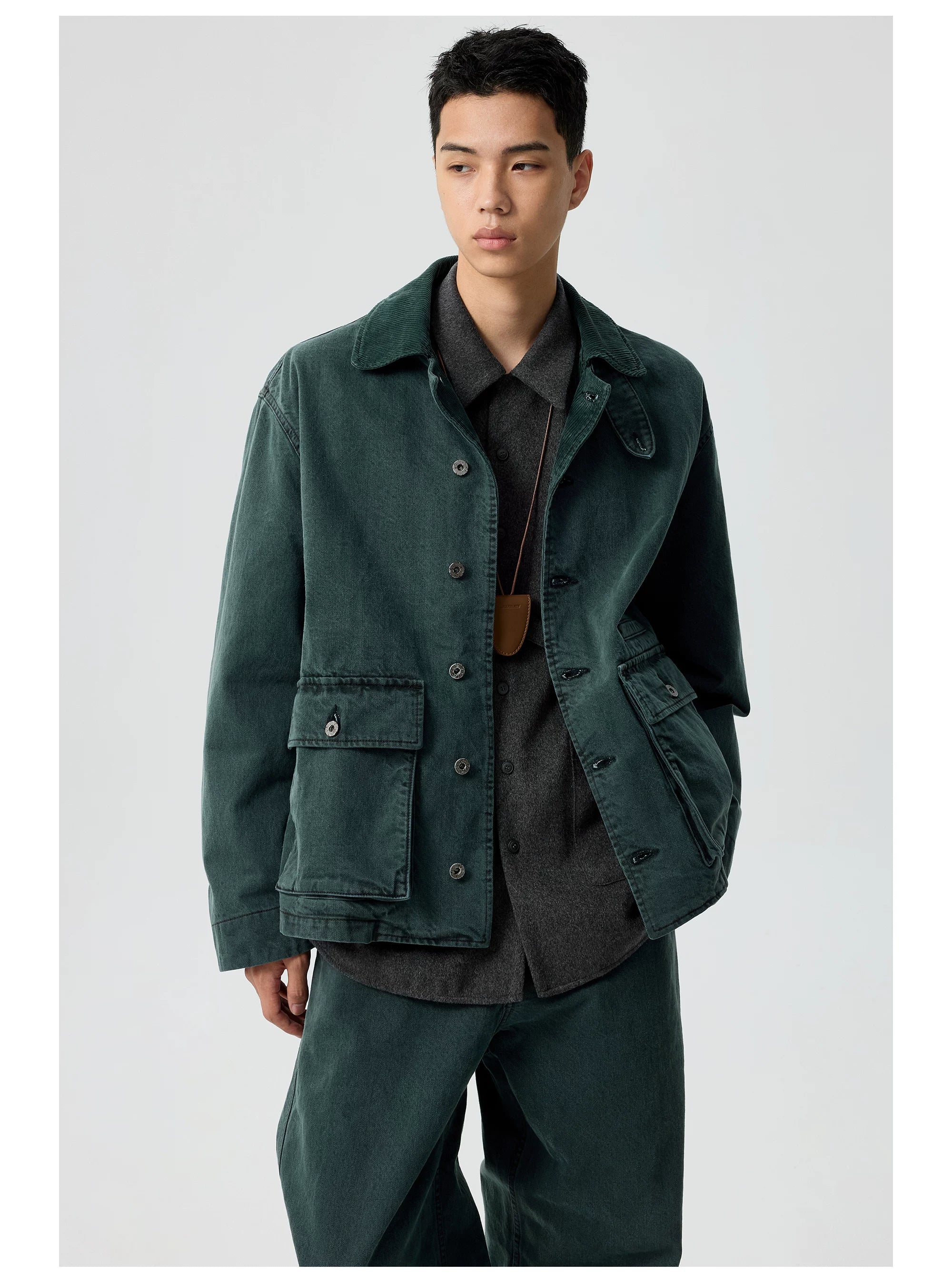 Garment-Dyed Utility Jacket