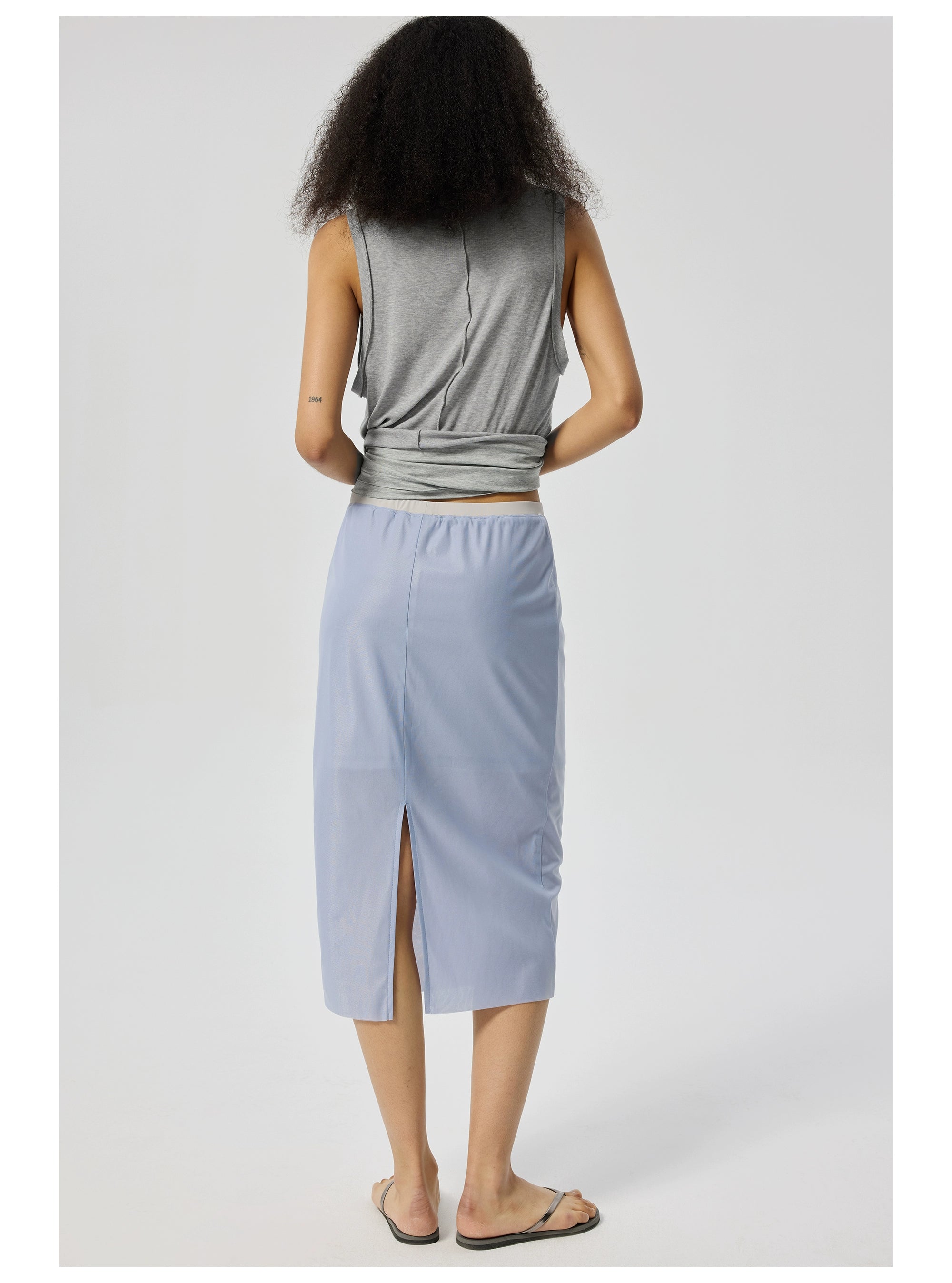 Knee-Length Straight Skirt
