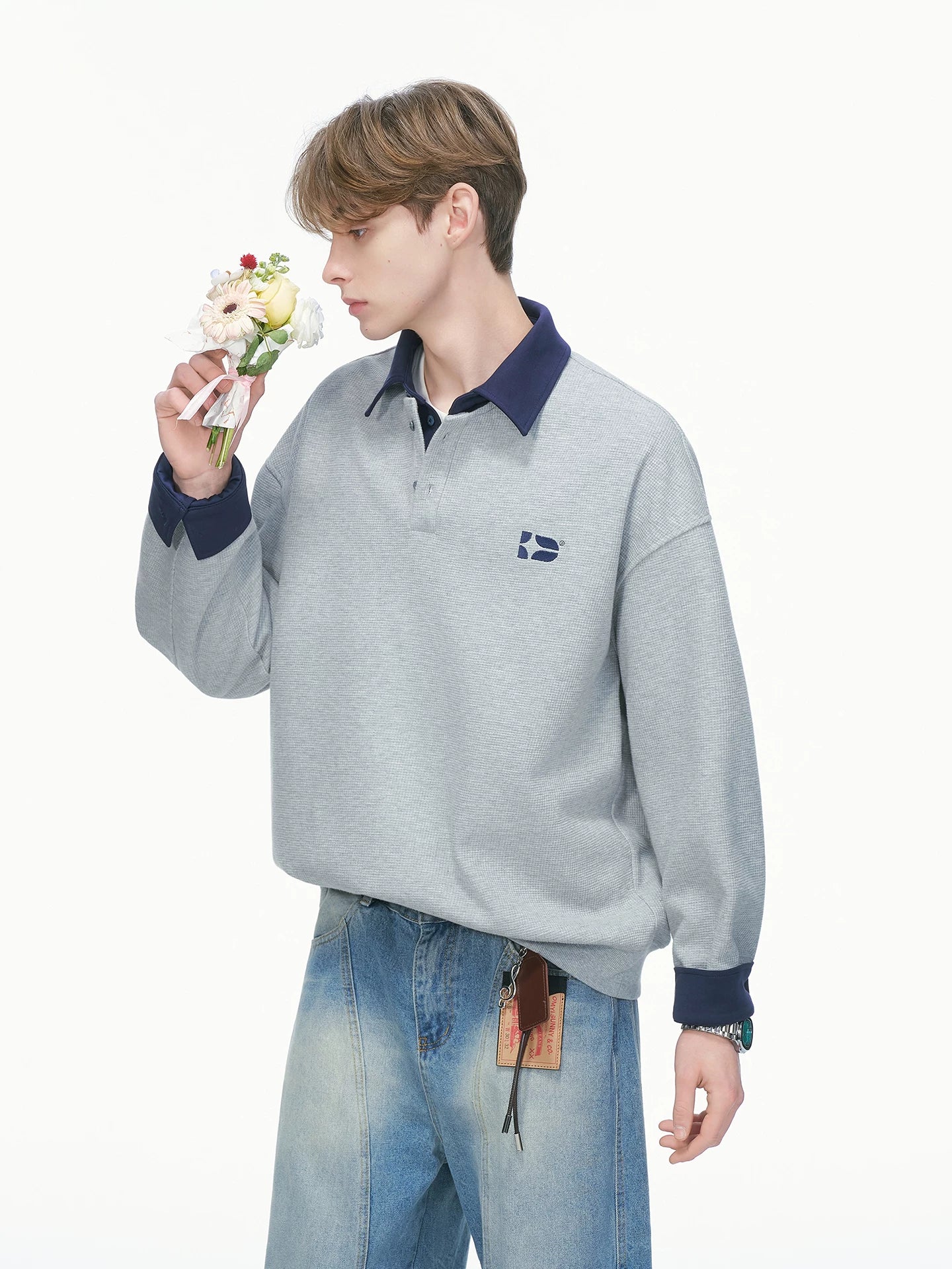 Varsity Collar Rugby Sweatshirt