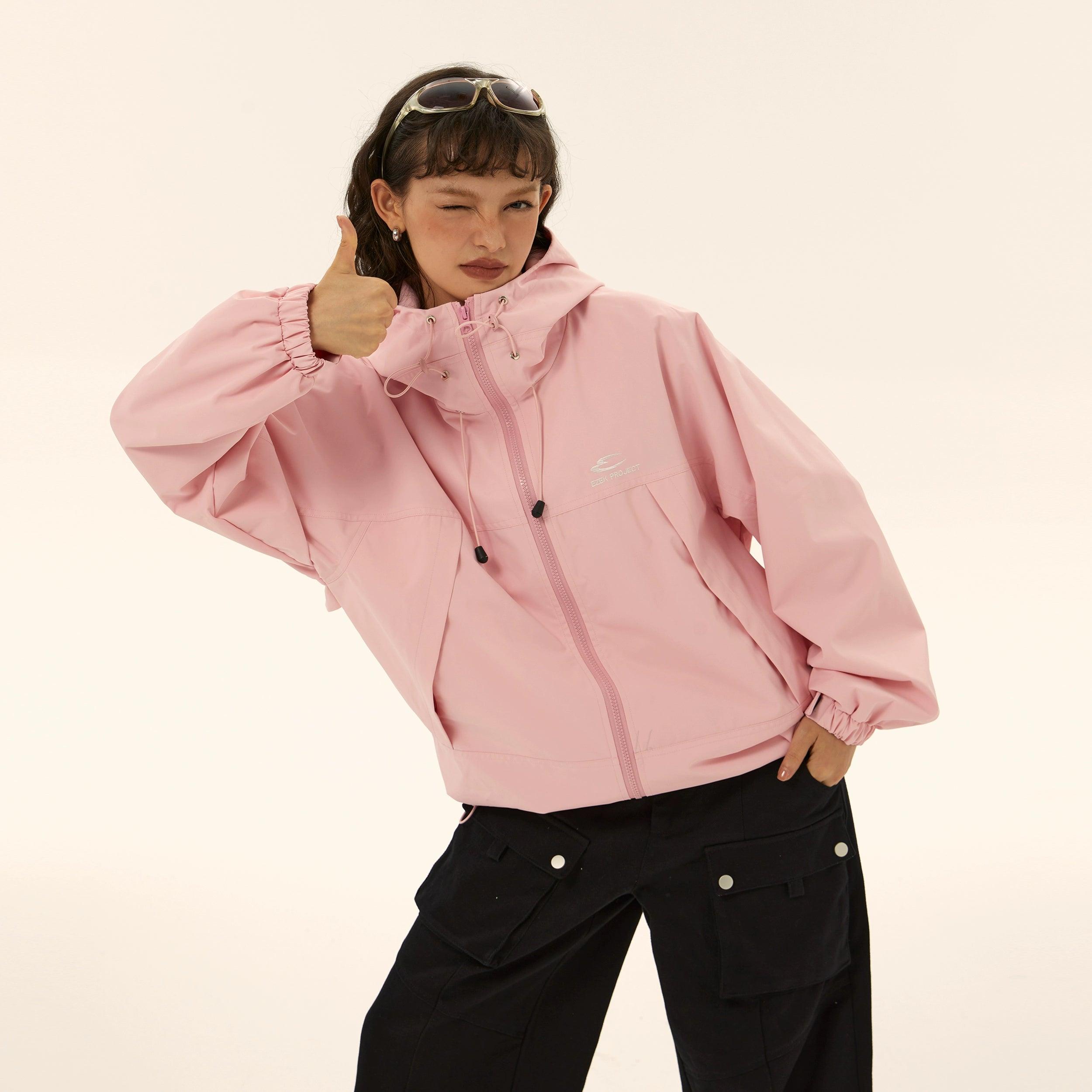 Ezek O'Neill sudadera con capucha de gran tamaño negro - chaqueta con cremallera creciente para mujeres con logotipo y capucha con cordón