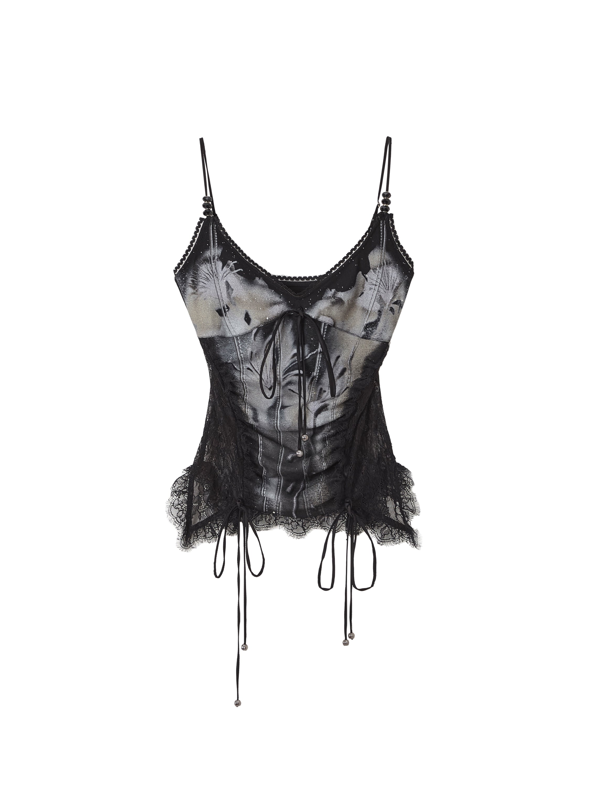 De la camisole de corset en dentelle akiva