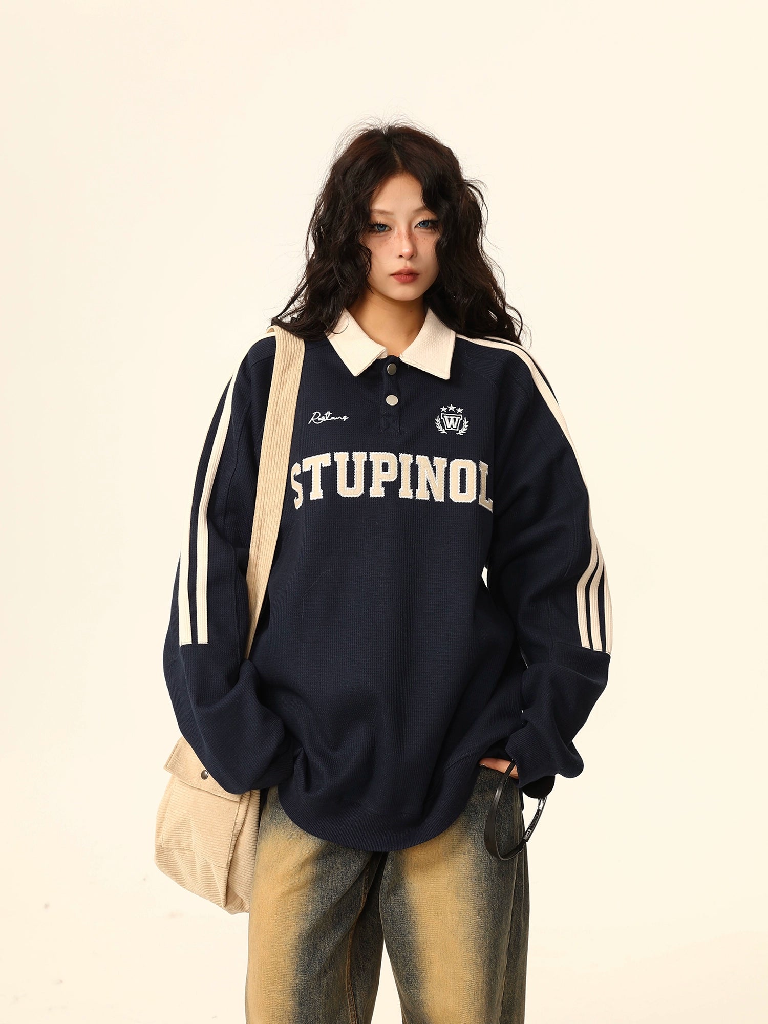 Stupinol Varsity Polo Sweatshirt