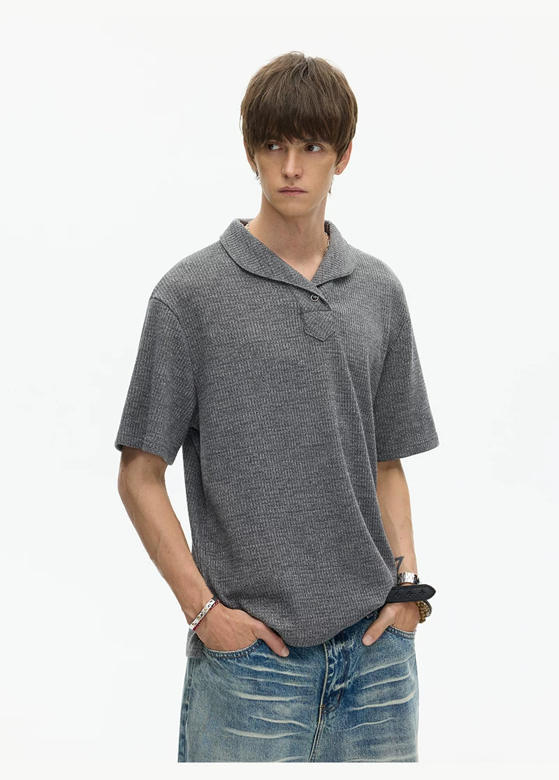 Slate Ridge Shawl Collar Knit Tee