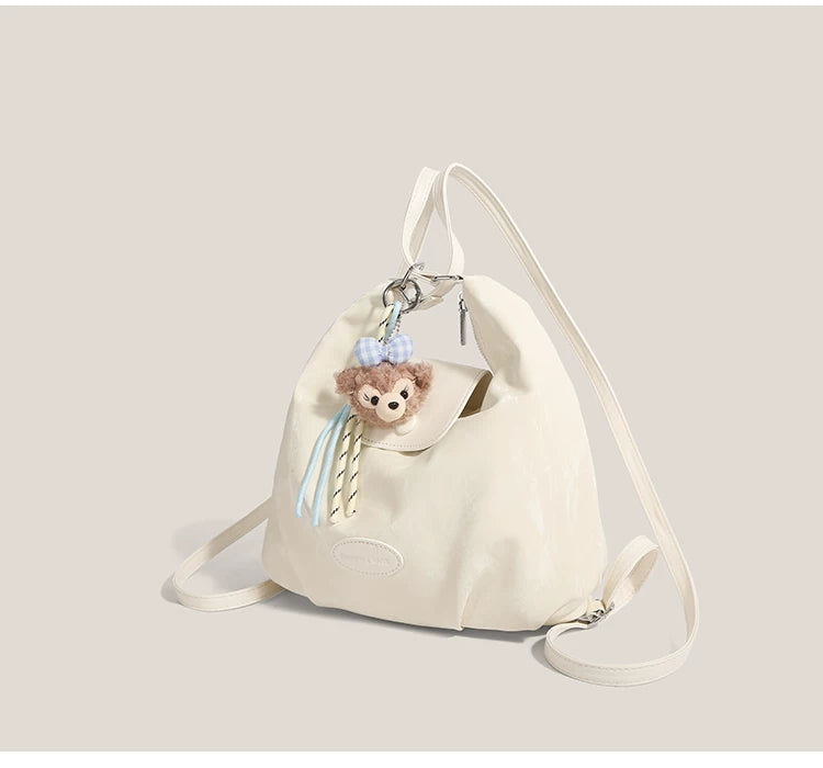 Milky Way Teddy Charm Hobo Tote