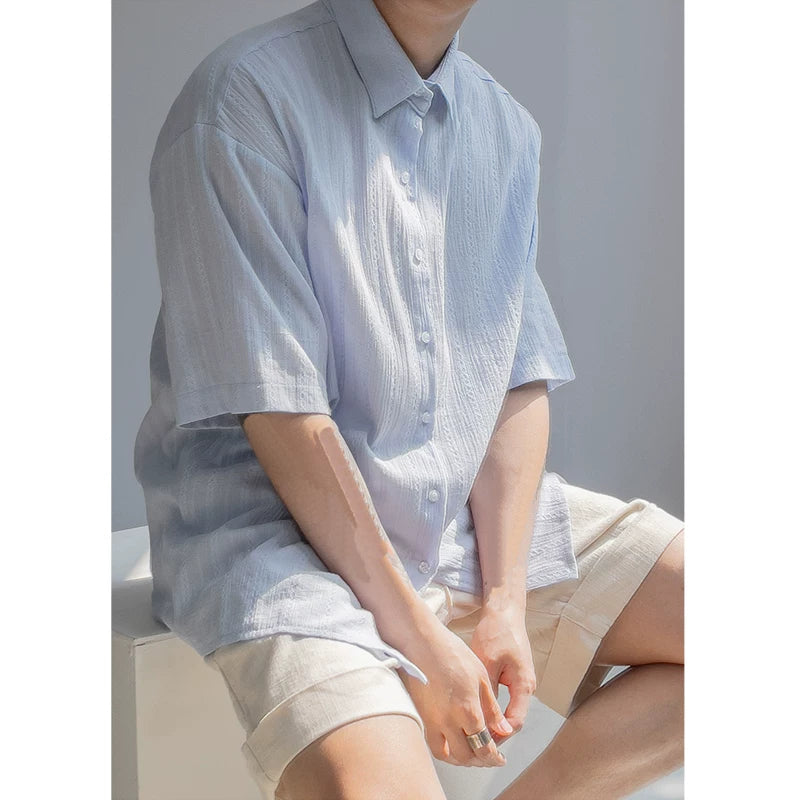 Dawn Breeze Textured Stripe Shirt