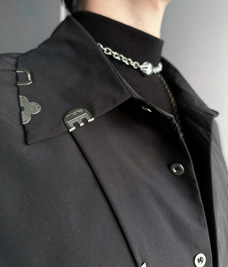 Circuit Sigil Spliced Poplin Shirt
