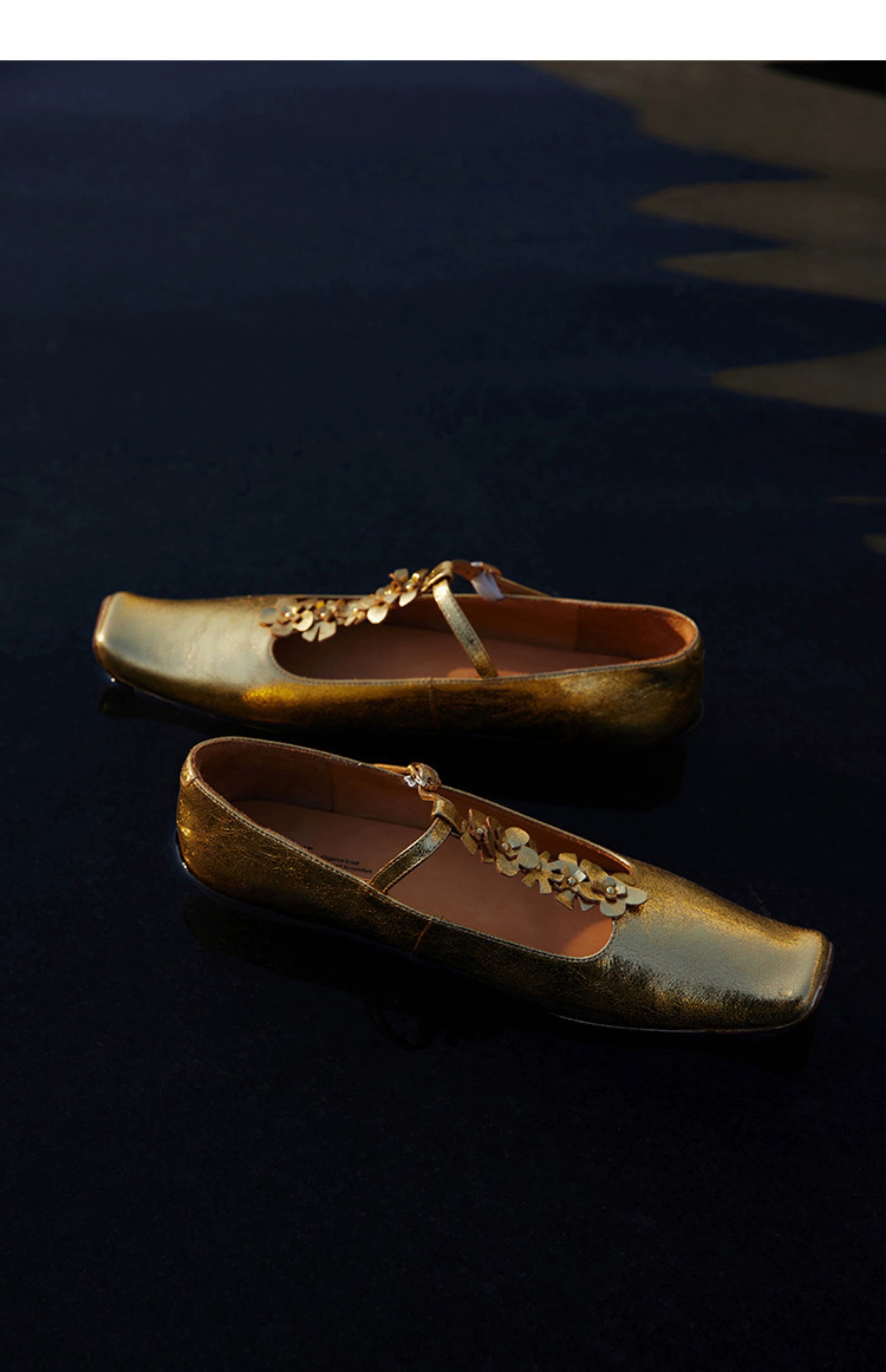 Floral Square Toe Mary Janes