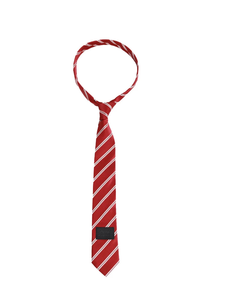 Crest Pinstripe Logo Ties