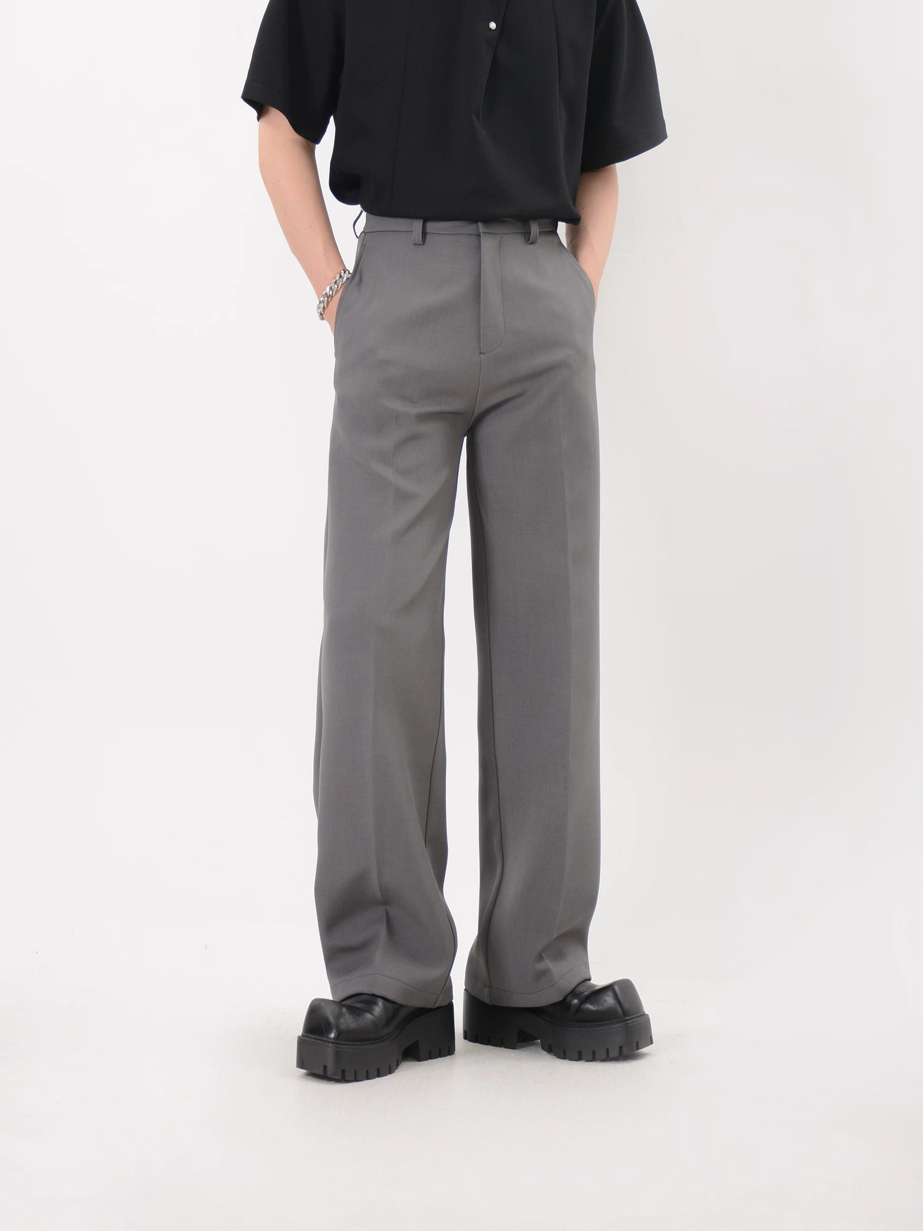 Glacier Line Tailored Wide Trousers