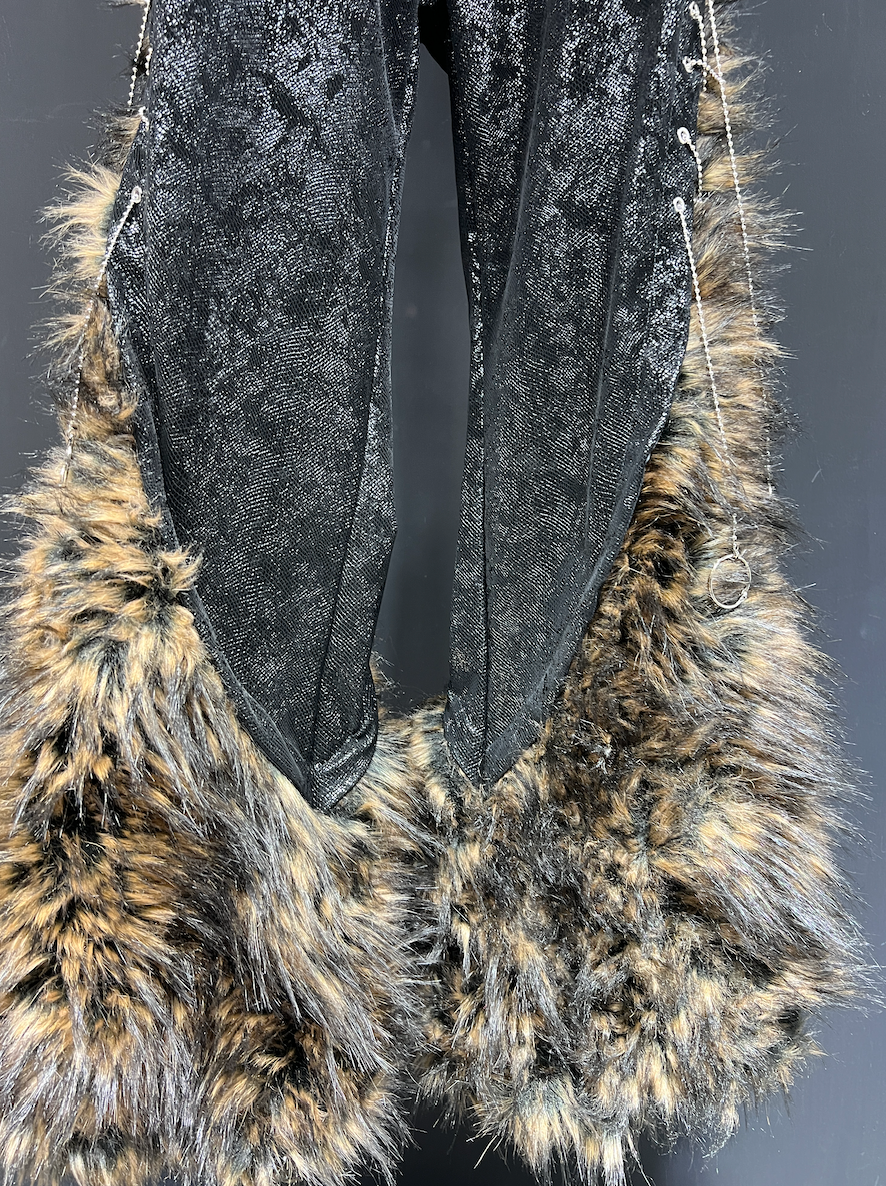 Wild Fang Faux‑Fur Flare Pants
