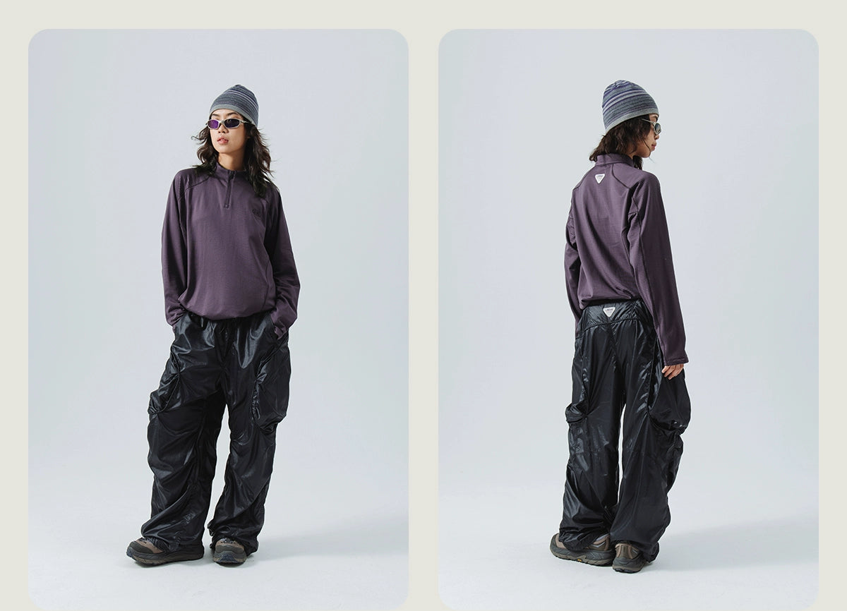 Wool Thermal Stand-Collar T-shirt