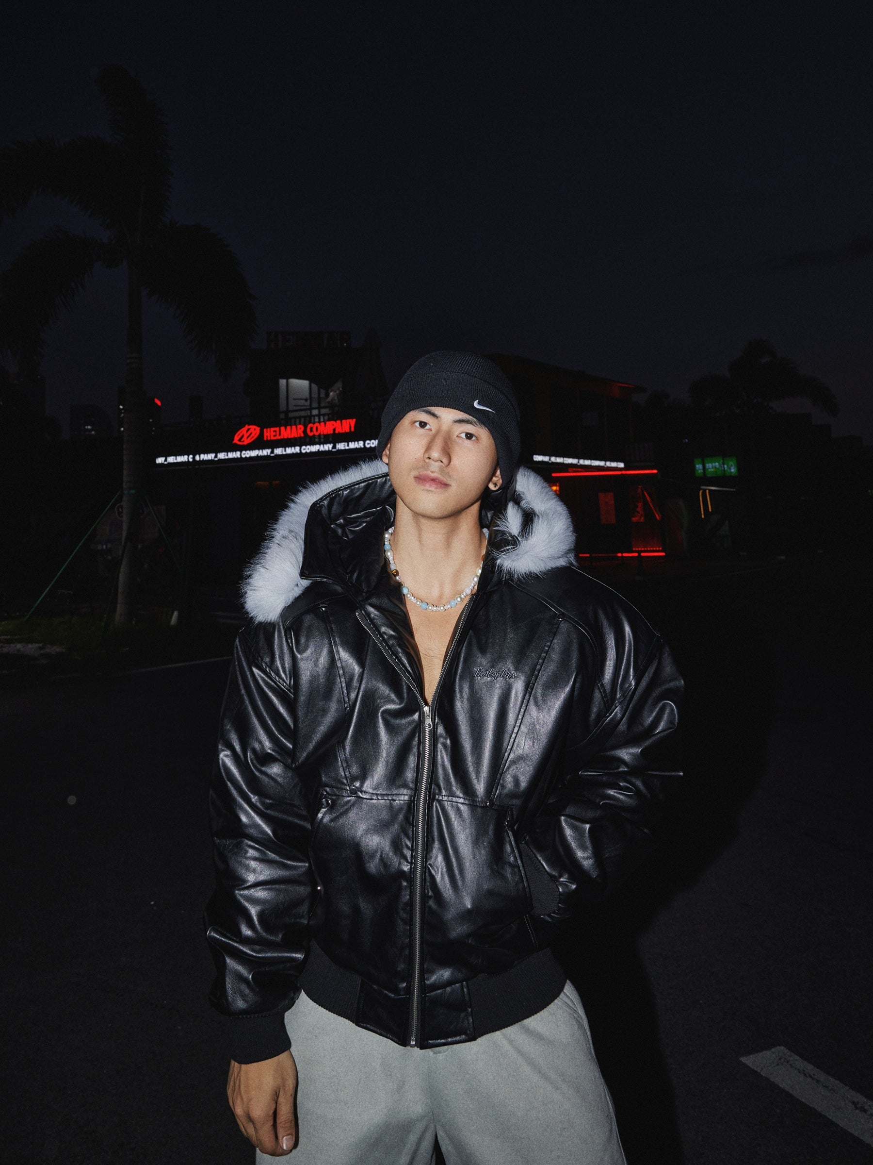 Frostline Midnight Aviator Jacket