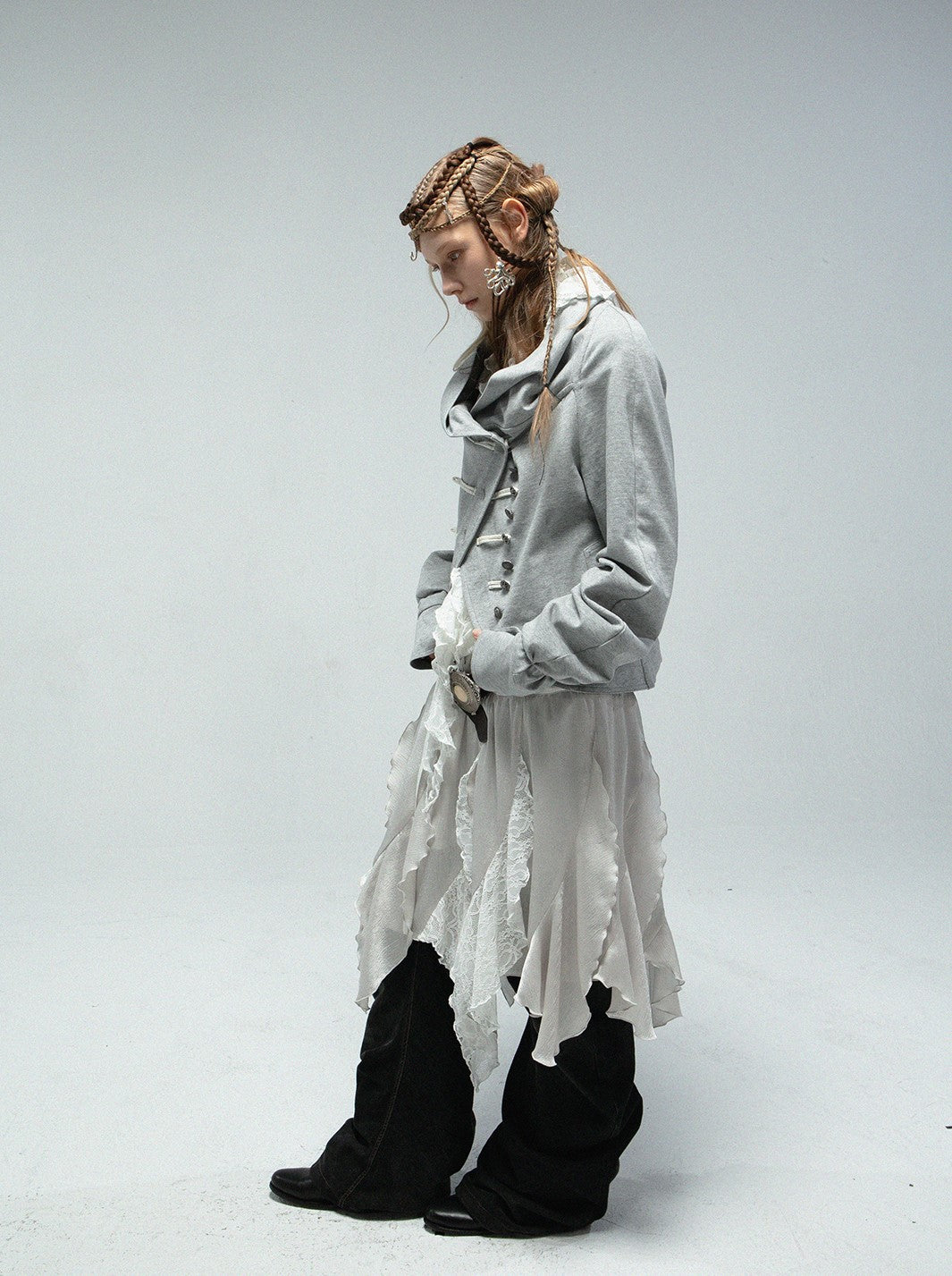 Layered Deconstructed Hoodie