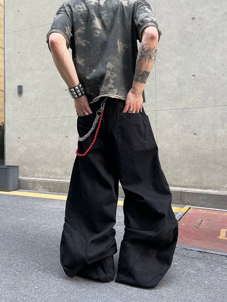 Vintage Baggy Black Streetwear Jeans