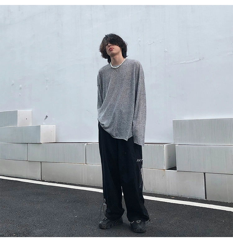 Cloudy Drape Oversized Knit Top