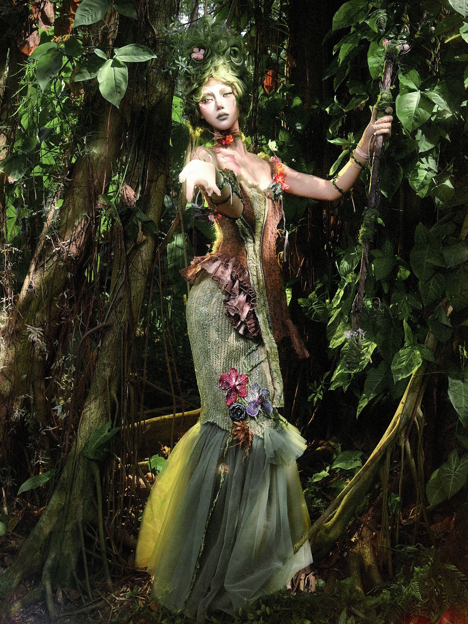 Woodland Fairy Mermaid Skirt
