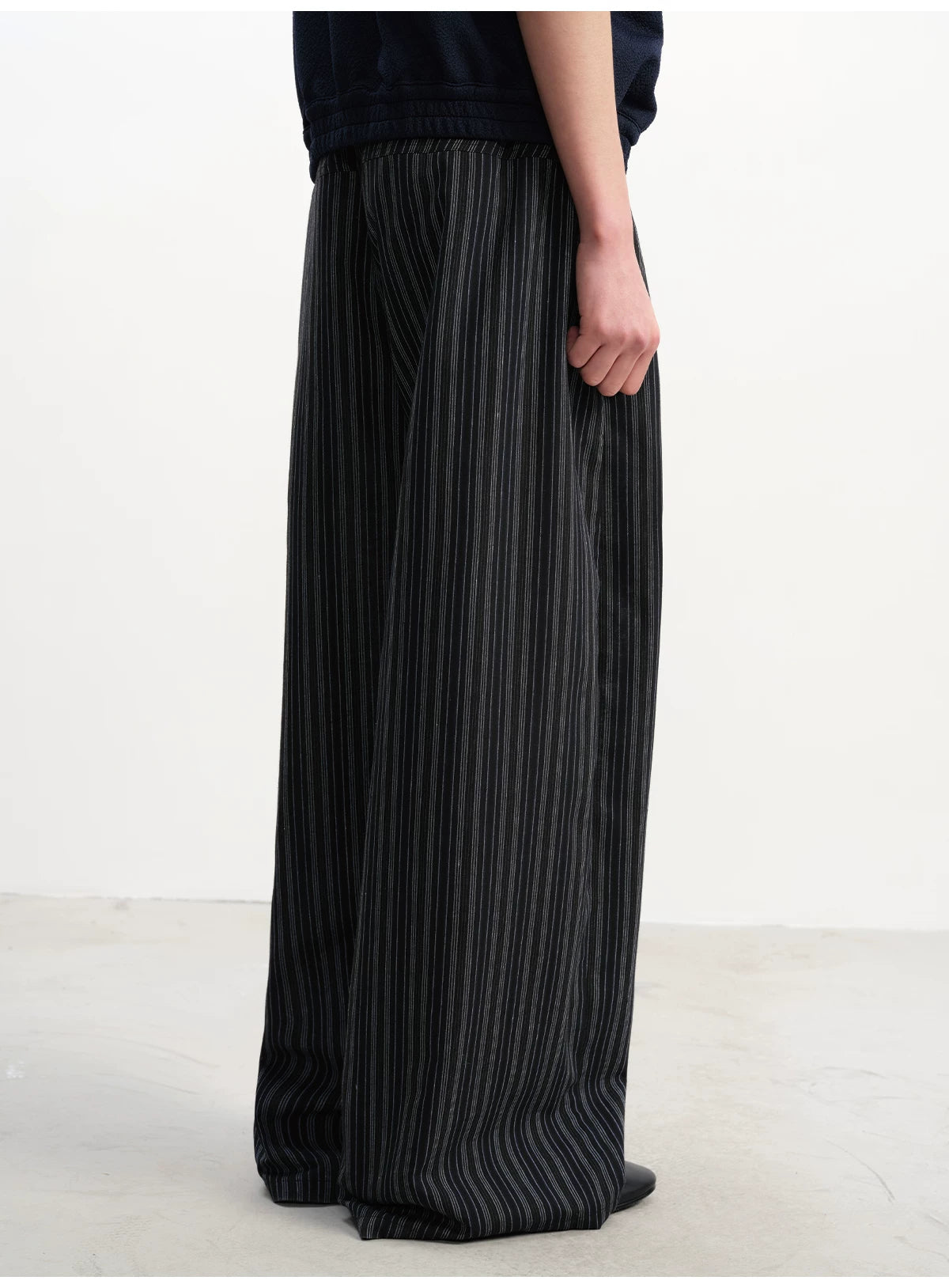 Striped Relaxed Drawstring Lounge Pants