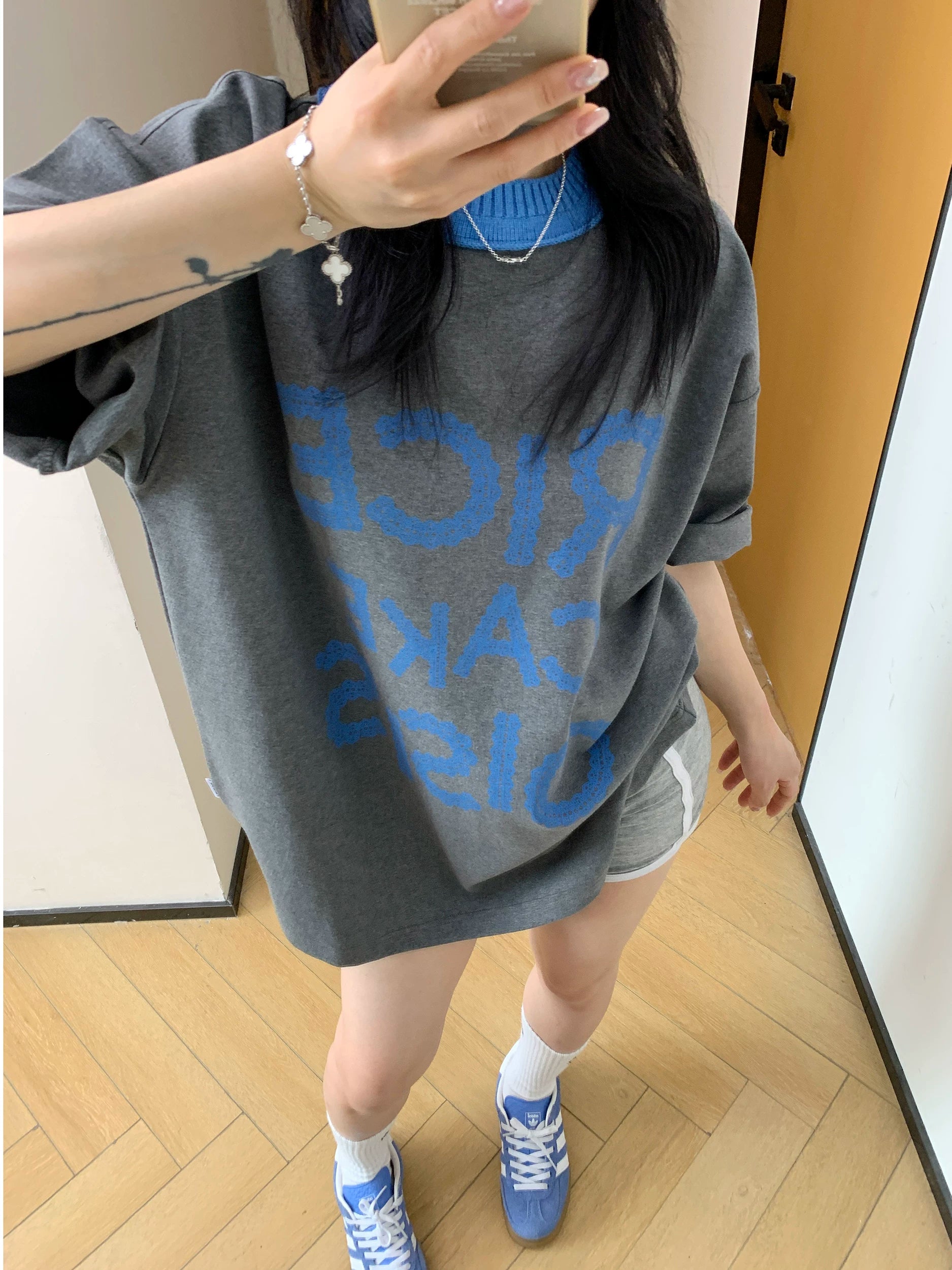 Charcoal Bubble Logo Tee