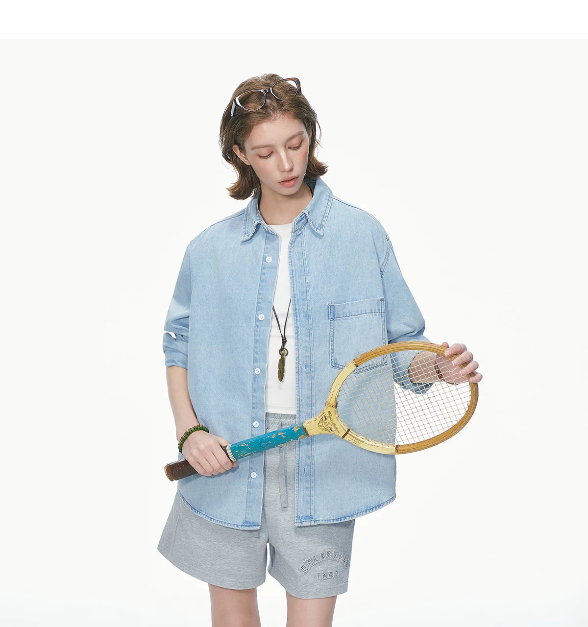 Indigo Studio Oversized Denim Shirt